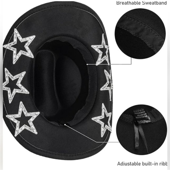 Western Stars Cowgirl Hat - Picture 4 of 8